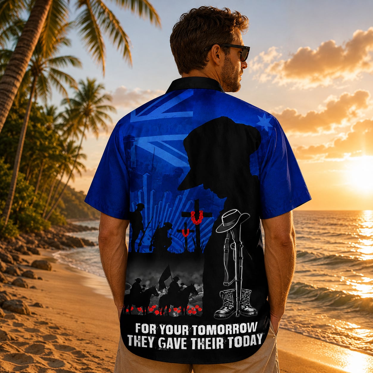 Australian Defence Force Hawaiian Shirt, Lest We Forget Remembrance Day Anzac Day Veteran Gift