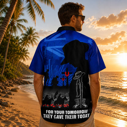Australian Defence Force Hawaiian Shirt, Lest We Forget Remembrance Day Anzac Day Veteran Gift