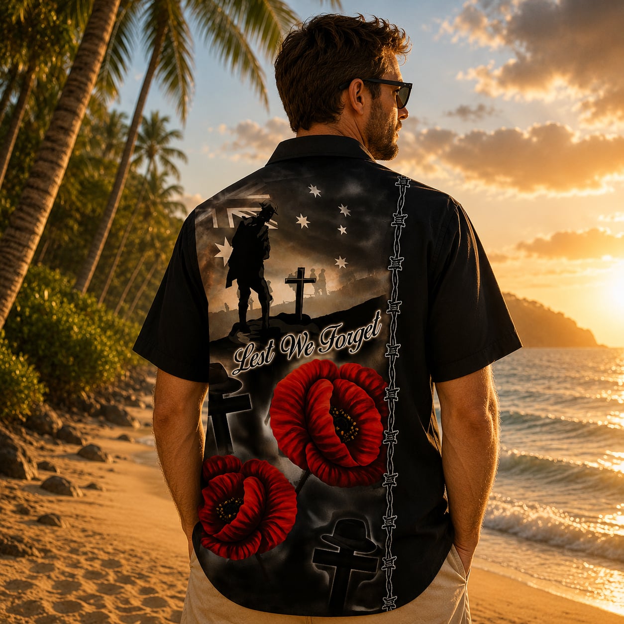 Australian Defence Force Anzac Day Hawaiian Shirt, Military Veteran Remembrance Gift