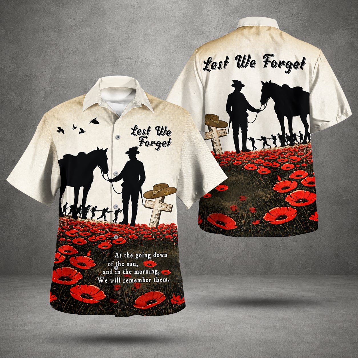 Australian Defence Force Hawaiian Shirt, Anzac Day Lest We Forget Remembrance Day Shirt