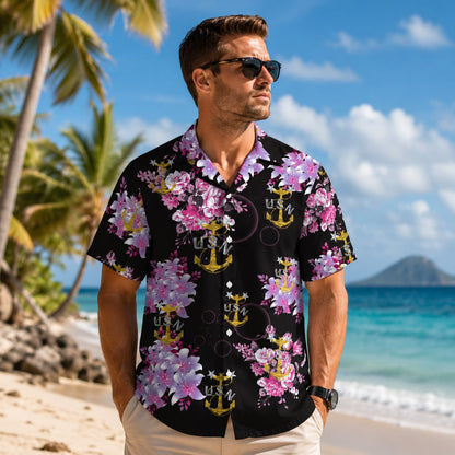 US Navy Master Chief Anchor Hawaiian Shirt