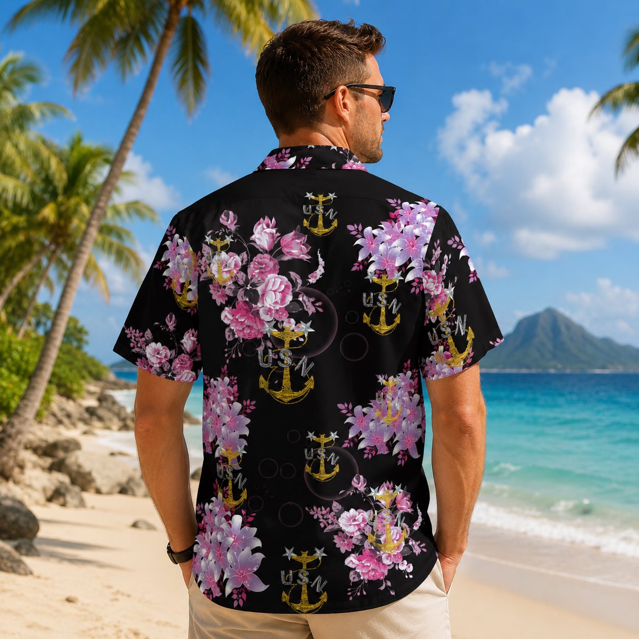US Navy Master Chief Anchor Hawaiian Shirt