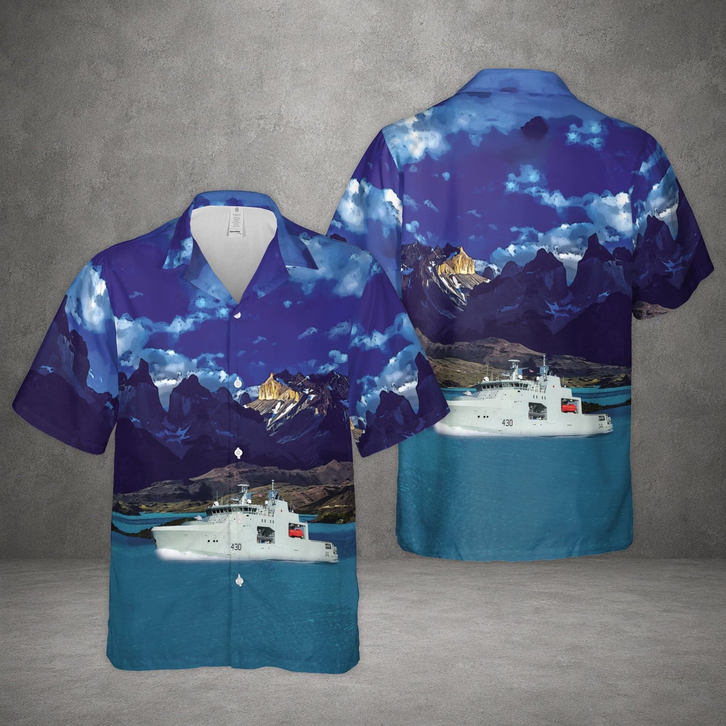 Royal Canadian Navy HMCS Harry DeWolf Hawaiian Shirt