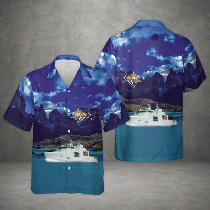 Royal Canadian Navy HMCS Harry DeWolf Hawaiian Shirt
