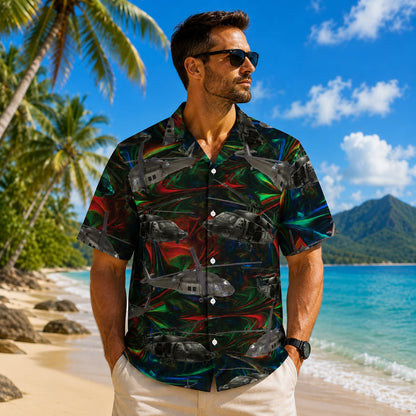 US Army EH-60 Black Hawk Hawaiian Shirt