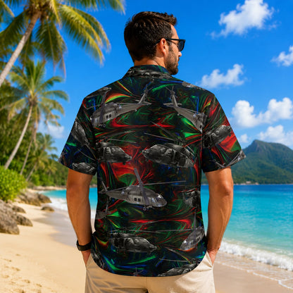 US Army EH-60 Black Hawk Hawaiian Shirt