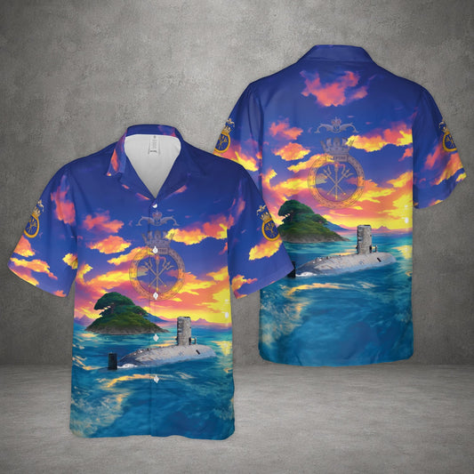 Royal Navy HMS Sceptre Sceptre (S104) Hawaiian Shirt