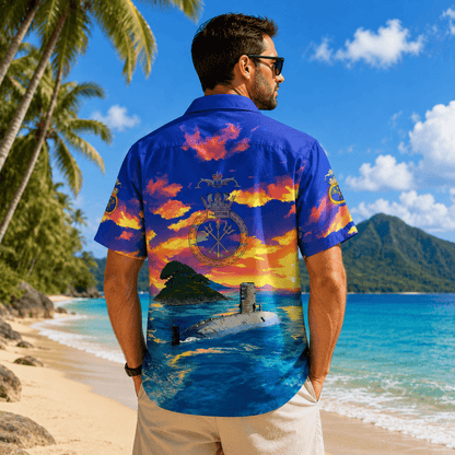 Royal Navy HMS Sceptre Sceptre (S104) Hawaiian Shirt