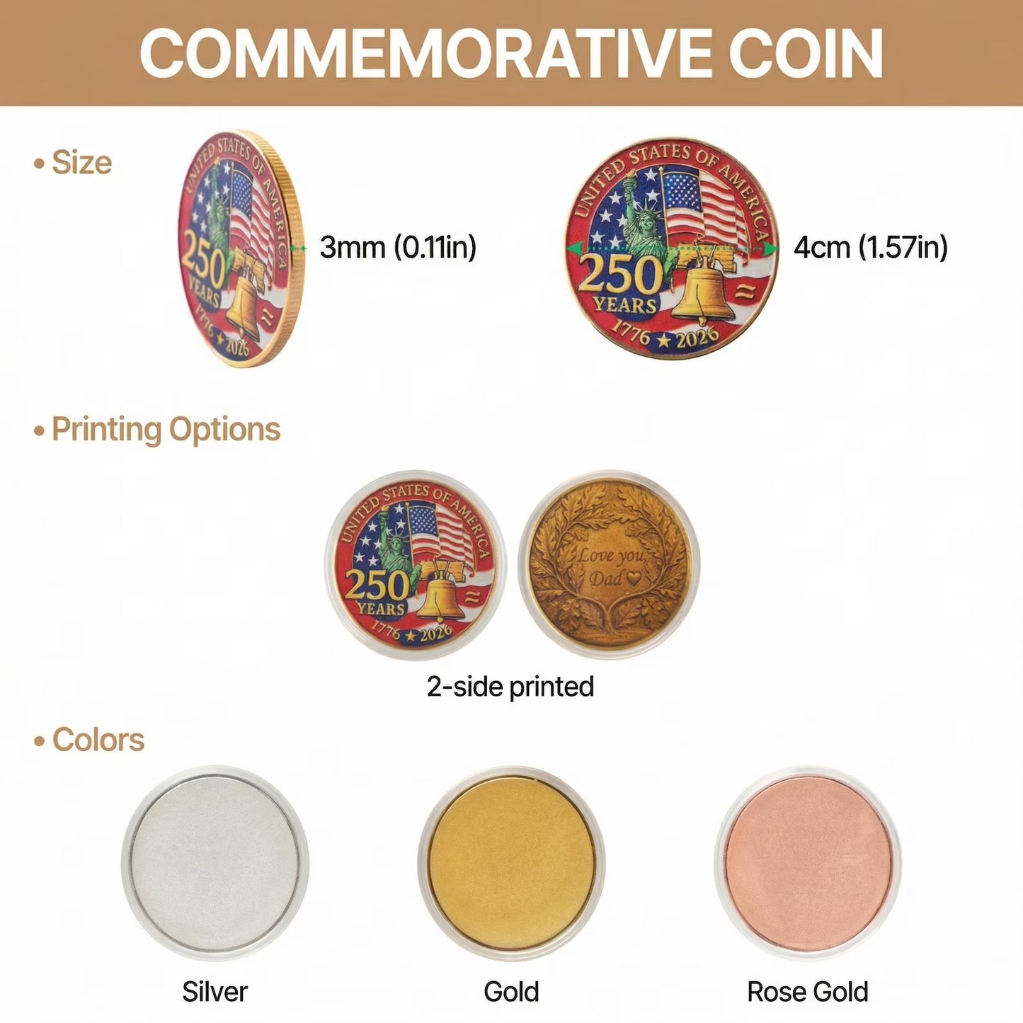 US Veteran Challenge Coin Patriotic Military Commemorative Alloy Coin Gift