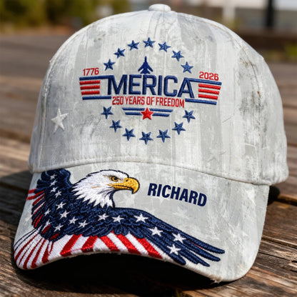 Personalized Proud American Eagle Cap, Classic Cap For Patriots