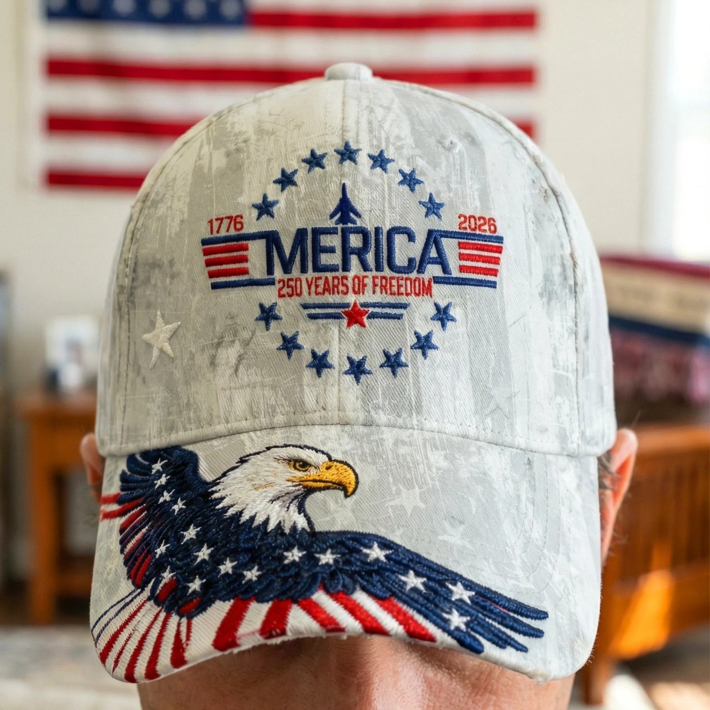 Personalized Proud American Eagle Cap, Classic Cap For Patriots